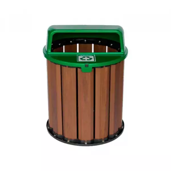 LIXEIRA 50 CM VERDE (VIDRO)